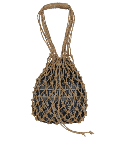 Net Oblique Bucket Bag, front view